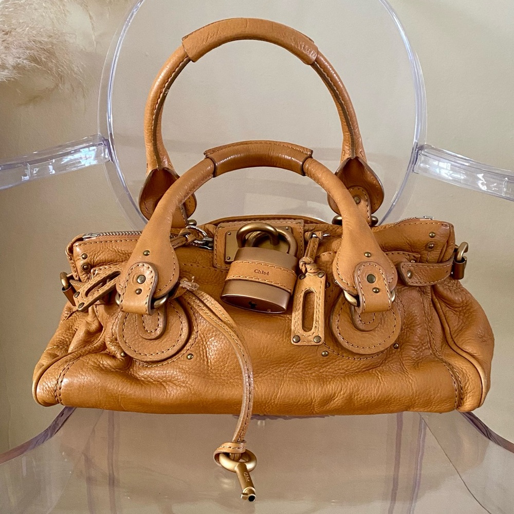 Chloé Paddington Large Leather Tan Bag in excellent condition